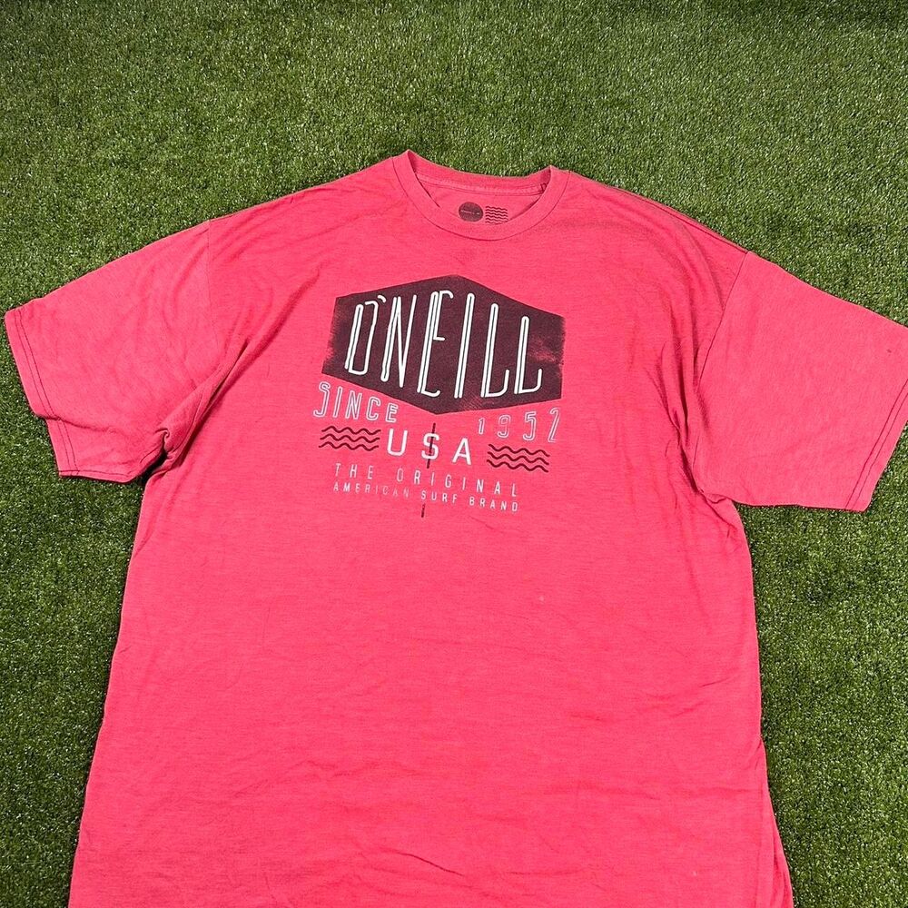 O-neill Men's Red and Pink T-shirt
